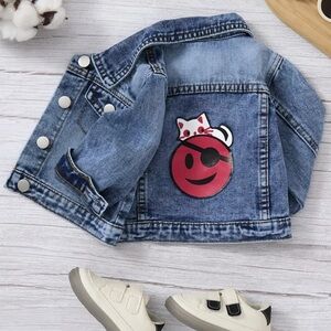 Distressed denim jacket